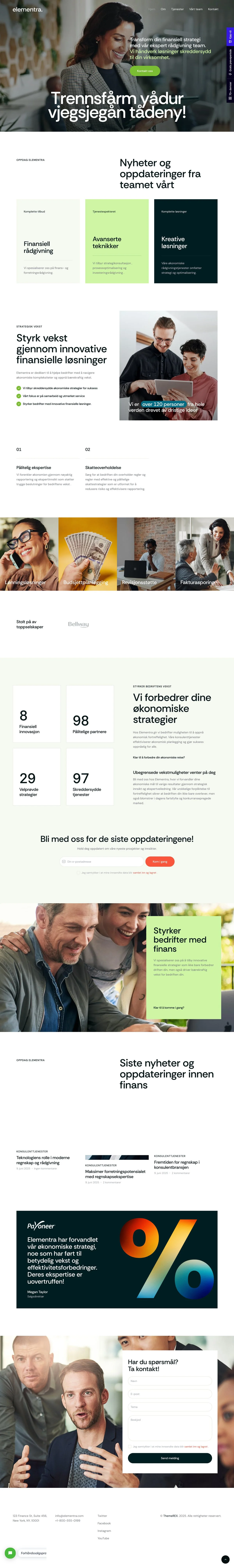 Regnskapsfører Template template preview