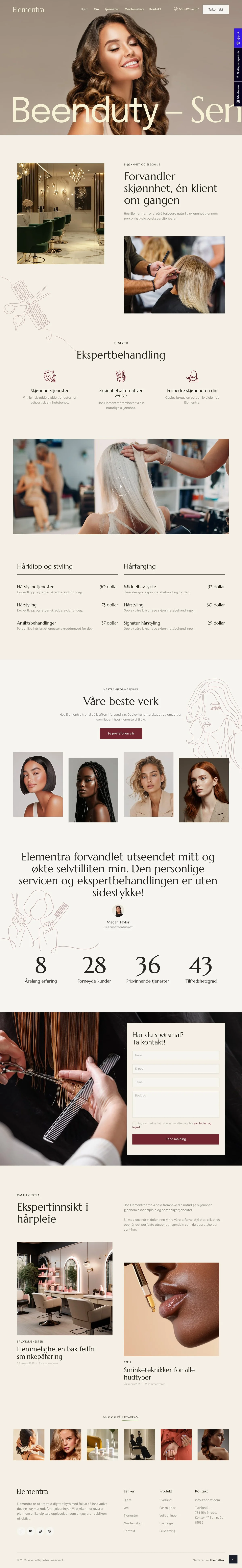 Frisørsalong Template template preview