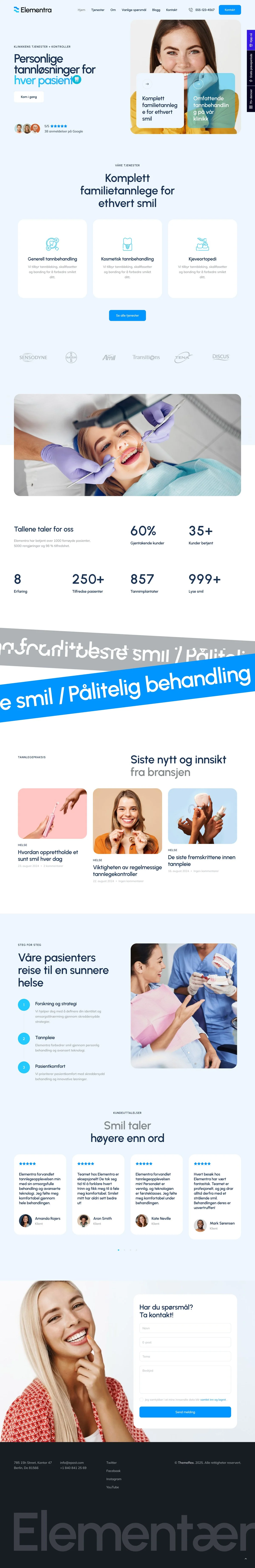 Tannlege Template template preview