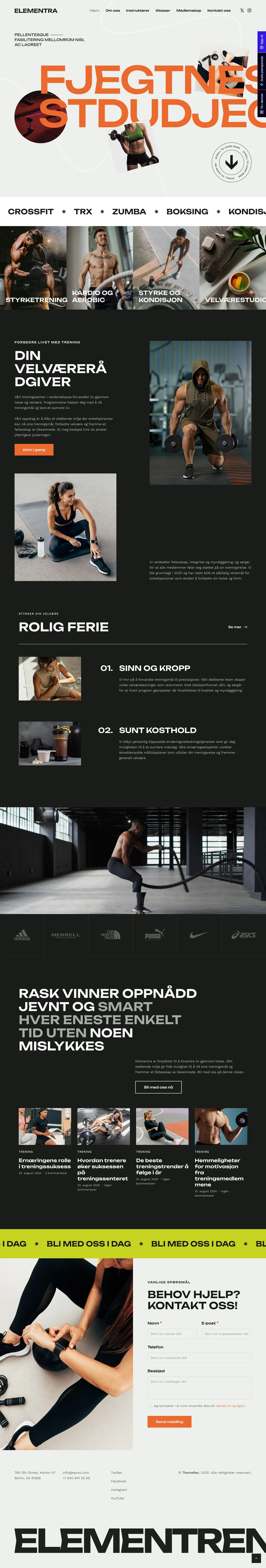 Fitness Template template preview
