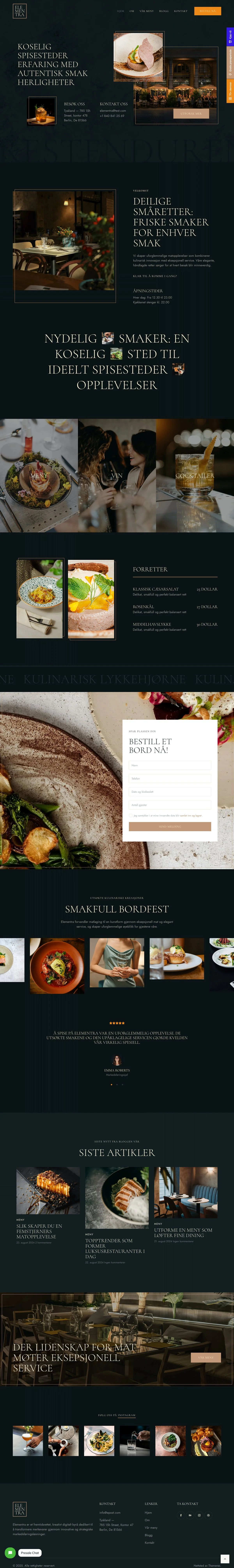 Restaurant Template template preview